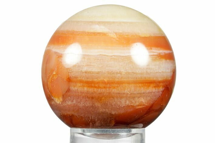 Colorful Carnelian Agate Sphere - Madagascar #361606